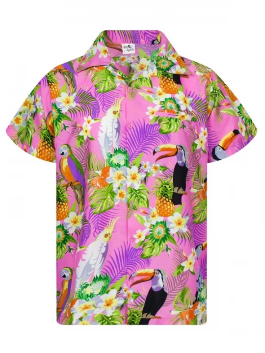 Foto van product King Kameha Shirt 'Parrot Cockatoo' lichtroze