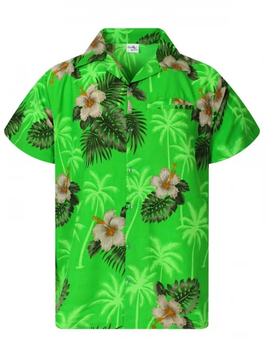 Foto van product King Kameha Shirt 'Small Flower' groen