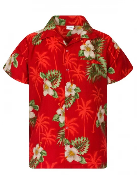 Foto van product King Kameha Shirt 'Small Flower' rood