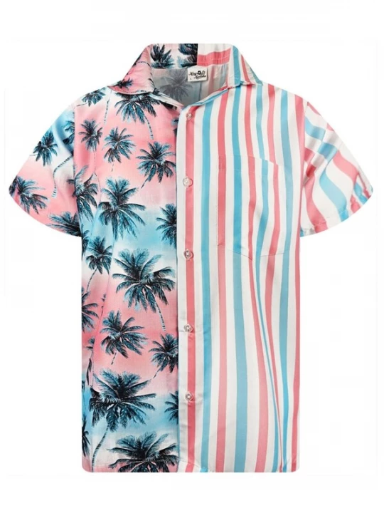Foto van product King Kameha Shirt 'Stripes' pink