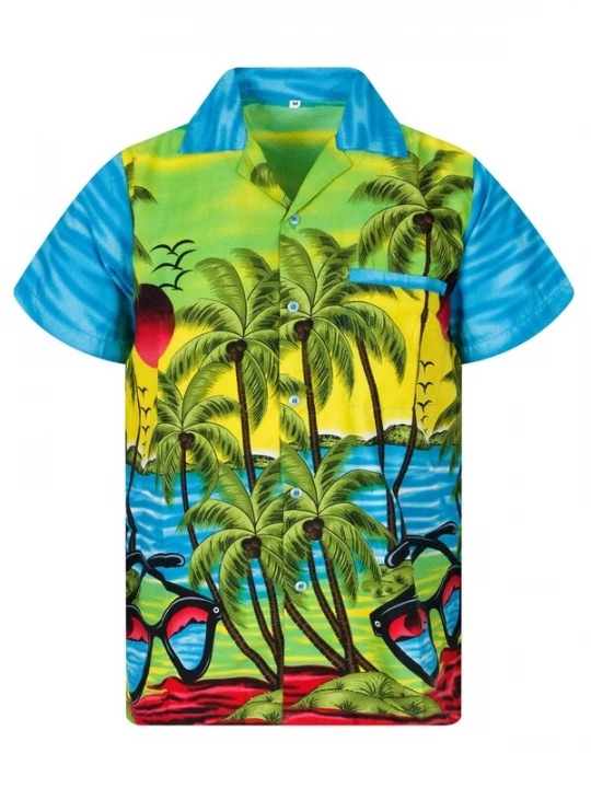 Foto van product King Kameha Shirt 'Sunglasses' turquoise