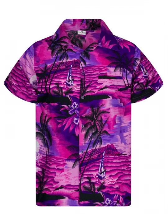 Foto van product King Kameha Shirt 'Surf' pink