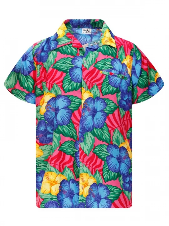 Foto van product King Kameha Shirt 'Wild Flowers' pink