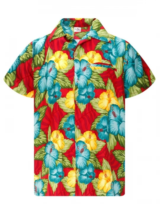 Foto van product King Kameha Shirt 'Wild Flowers' rood