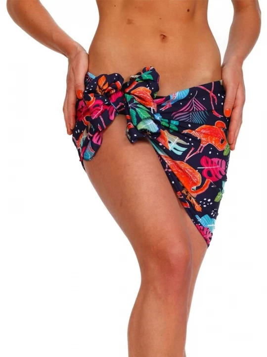 Foto van product King Kameha Strandlaken 'Funky Flamingos' navy