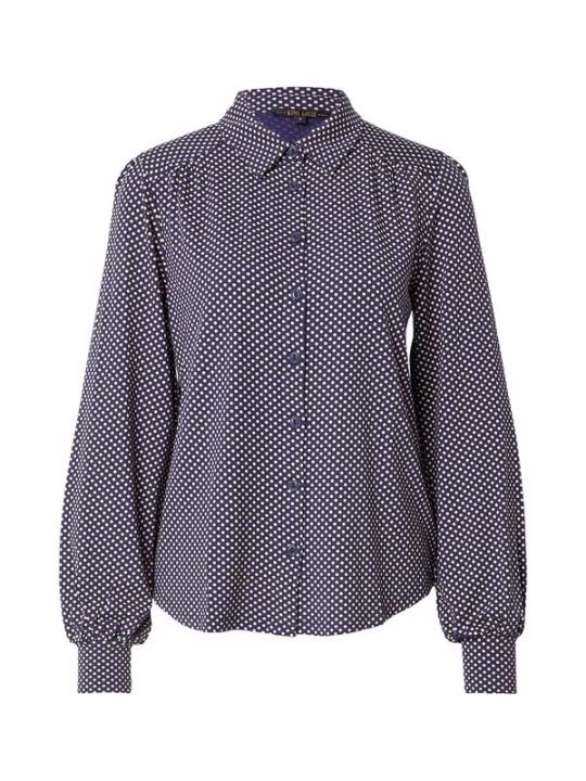 Foto van product King Louie Blouse 'Carina' lichtbeige / navy