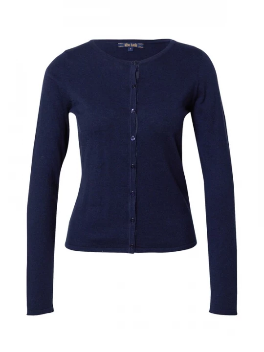 Foto van product King Louie Gebreid vest donkerblauw