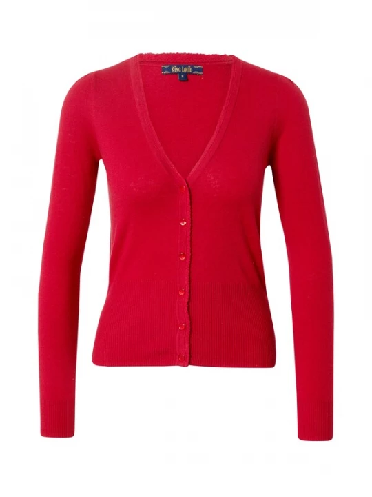 Foto van product King Louie Gebreid vest rood