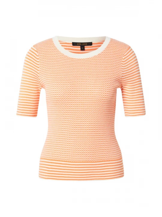 Foto van product King Louie Shirt 'Denis' oranje / wit