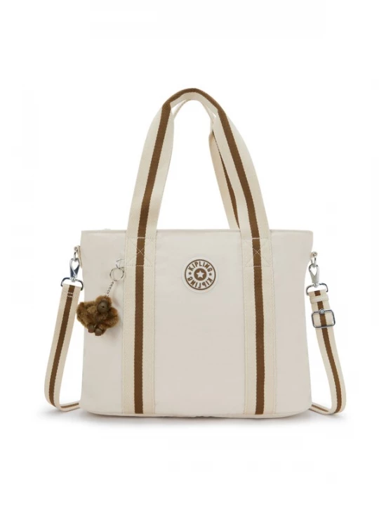 Foto van product KIPLING Handtas 'Minta L' ecru / bruin