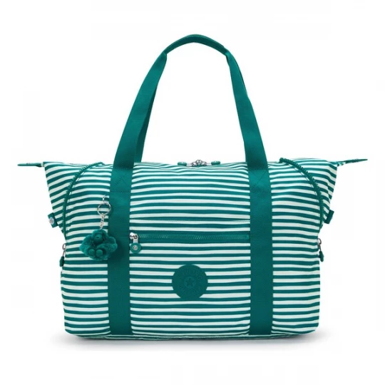 Foto van product KIPLING Reistas 'Art M' jade groen / wit