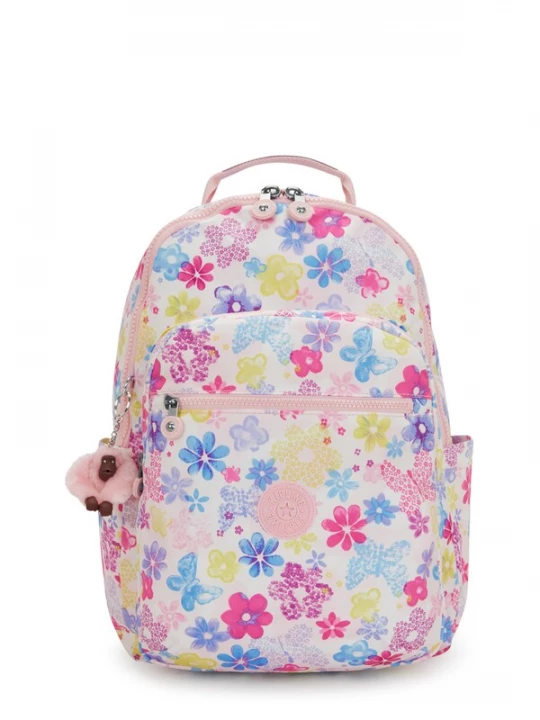Foto van product KIPLING Rugzak 'Seoul Cellege Extra' azuur / geel / rosa / framboos