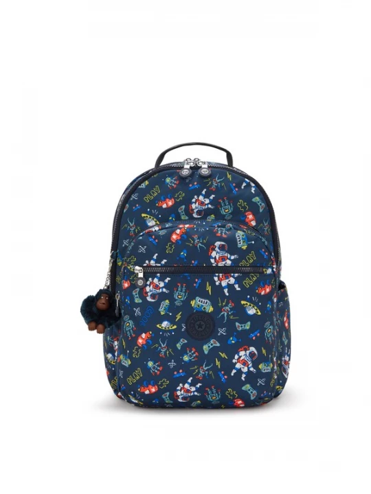 Foto van product KIPLING Rugzak 'Seoul Colllege Extra' navy / geel / rood / wit