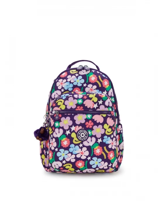 Foto van product KIPLING Rugzak 'Seoul' lichtblauw / groen / donkerlila / rosa