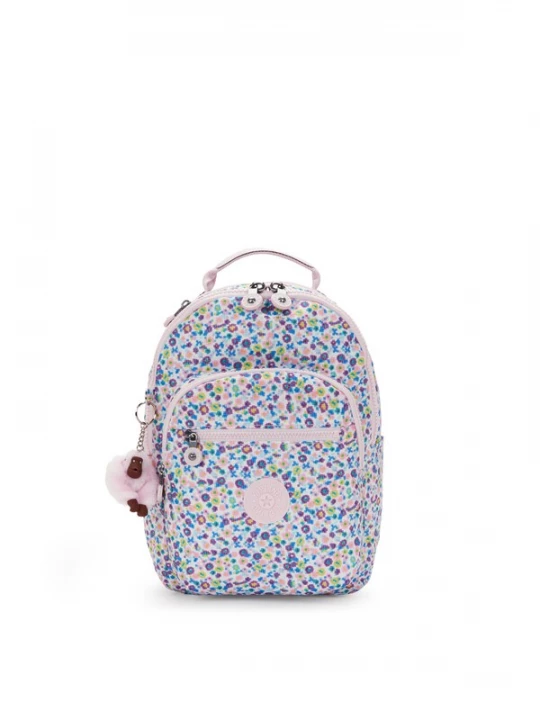 Foto van product KIPLING Rugzak 'Seoul S' blauw / lila / rosa / offwhite