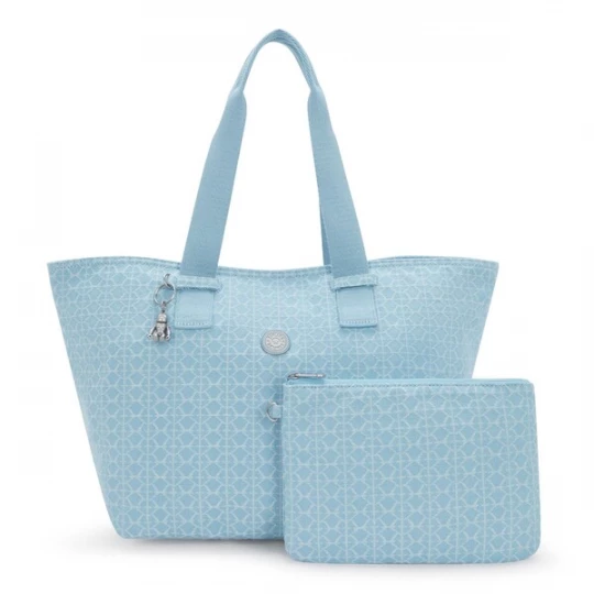 Foto van product KIPLING Shopper 'Raaja' lichtblauw