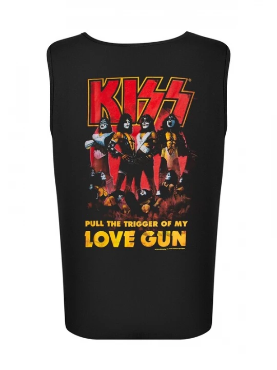 Foto van product Kiss Shirt 'Kiss - Love Gun Tank-top' zwart