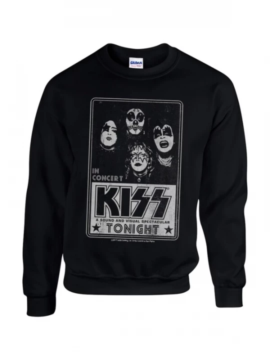 Foto van product Kiss Sweatshirt 'Kiss - Concert poster Sweatshirt' zwart