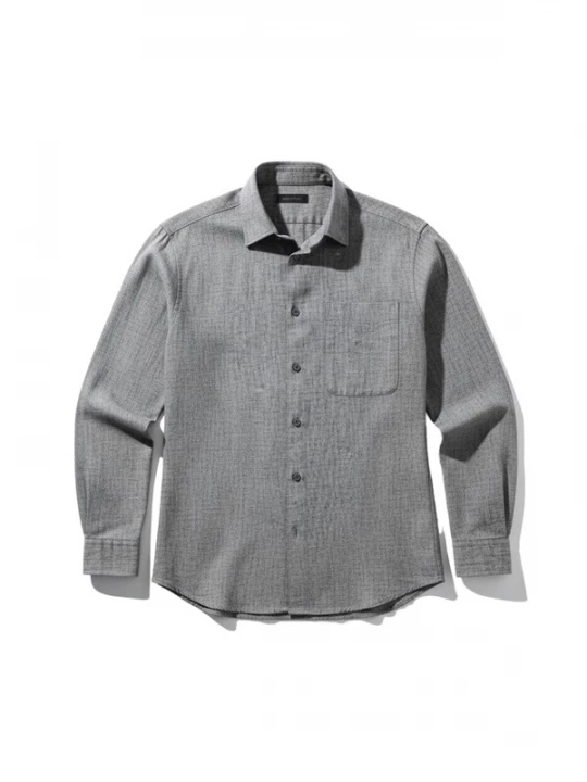 Foto van product Kleidermafia Overhemd 'Regular Fit Cotton Pocket Shirt - Anthracite' antraciet
