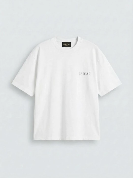 Foto van product Kleidermafia Shirt 'Be Kind' ecru