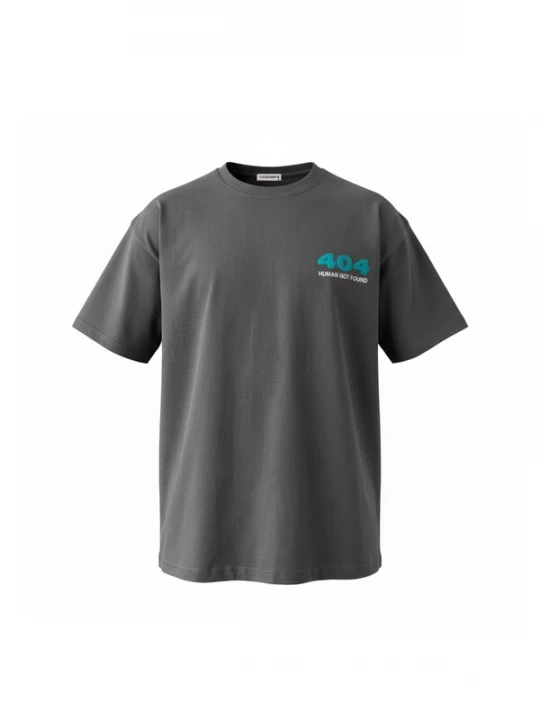 Foto van product Kleidermafia Shirt 'Oversize 404 T-shirt - Anthracite' antraciet