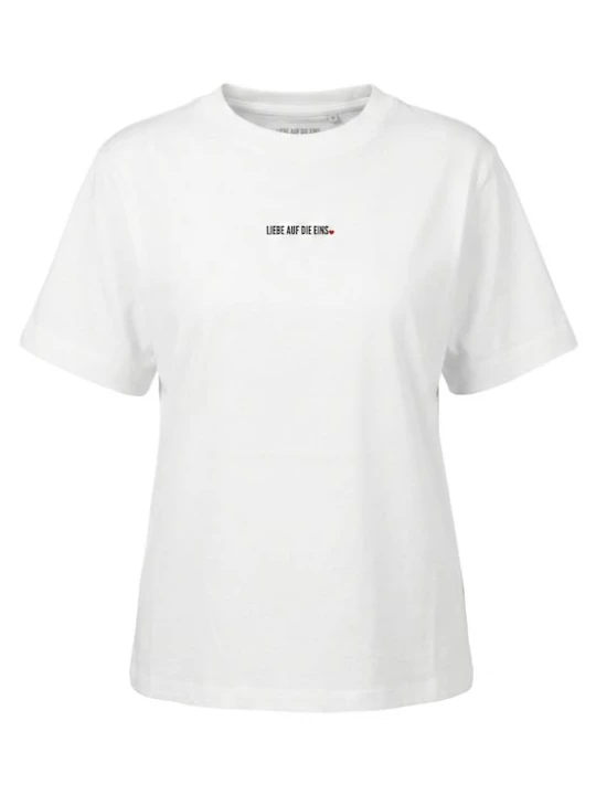 Foto van product Kleinigkeit Shirt 'Auf Die 1' zwart / wit