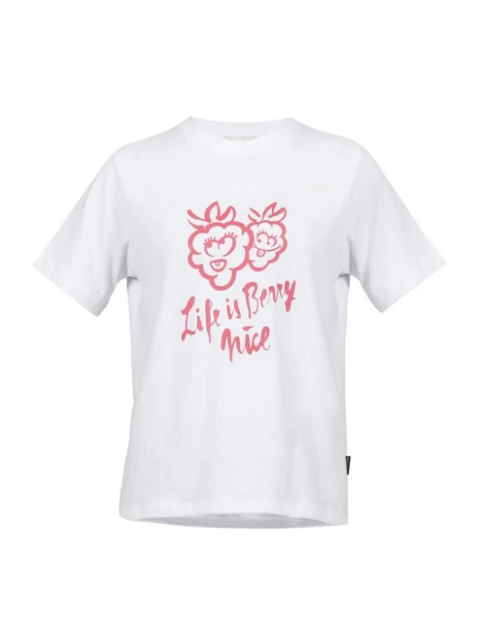 Foto van product Kleinigkeit Shirt 'Big Berry' pink / wit