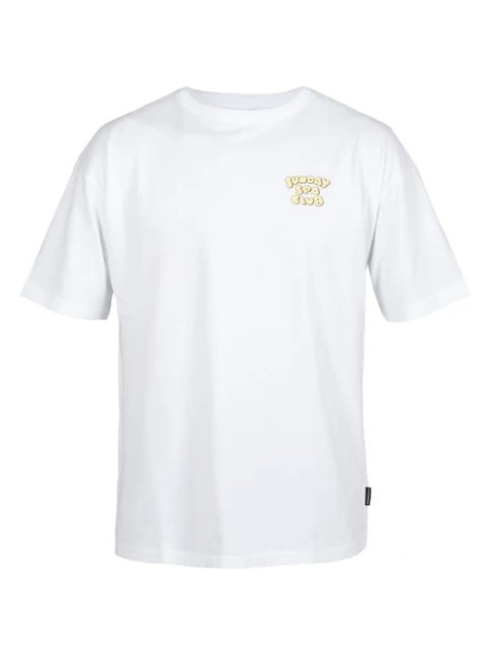 Foto van product Kleinigkeit Shirt 'Big Sunday Spa' pastelblauw / pasteelgeel / rosé / wit