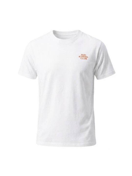 Foto van product Kleinigkeit Shirt 'Big Sunkissed' mintgroen / lichtoranje / wit