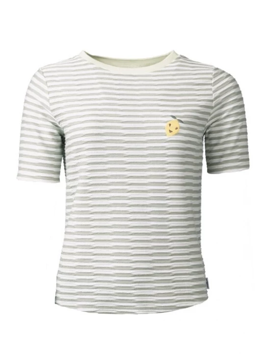 Foto van product Kleinigkeit Shirt 'Fru' pastelgroen / wit