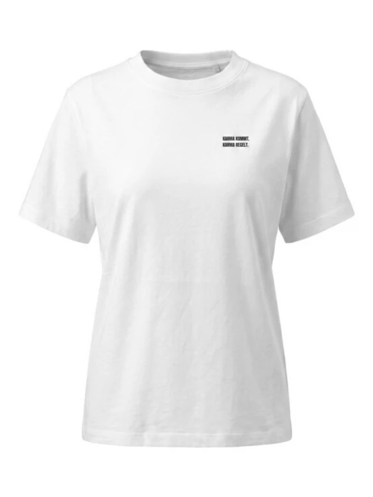 Foto van product Kleinigkeit Shirt 'Karma' zwart / wit