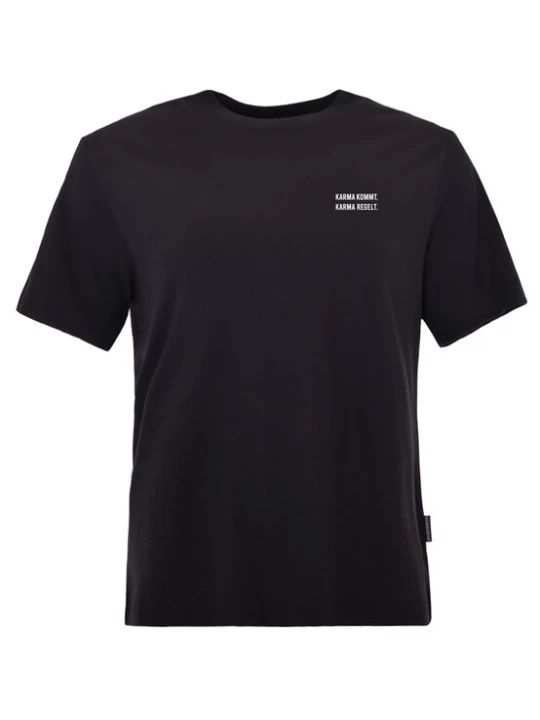 Foto van product Kleinigkeit Shirt 'Karma' zwart / wit