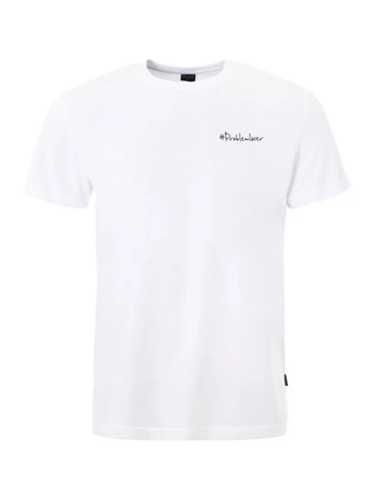 Foto van product Kleinigkeit Shirt 'Problemlöser' zwart / wit