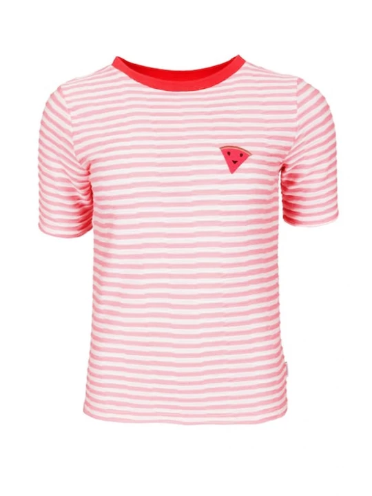 Foto van product Kleinigkeit Shirt rosa / watermeloen rood / wit
