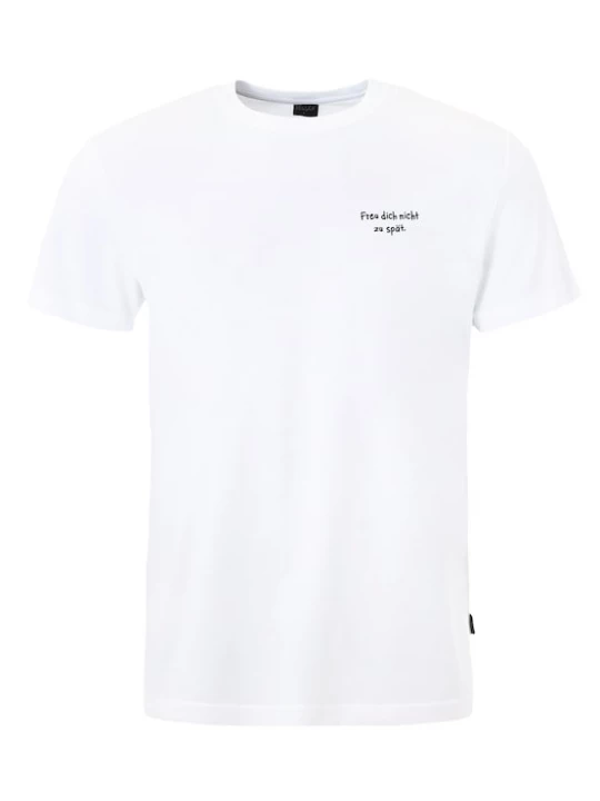 Foto van product Kleinigkeit Shirt 'Shört Freu Dich' wit
