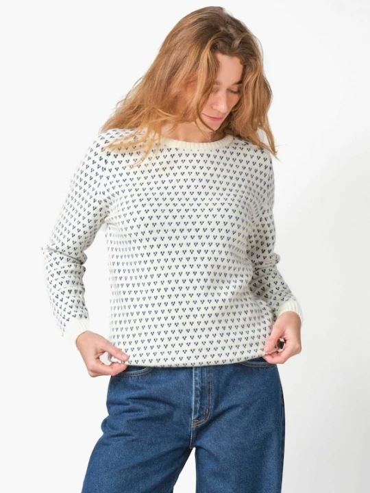 Foto van product Klitmøller Collective Trui ' Mika ' hemelsblauw