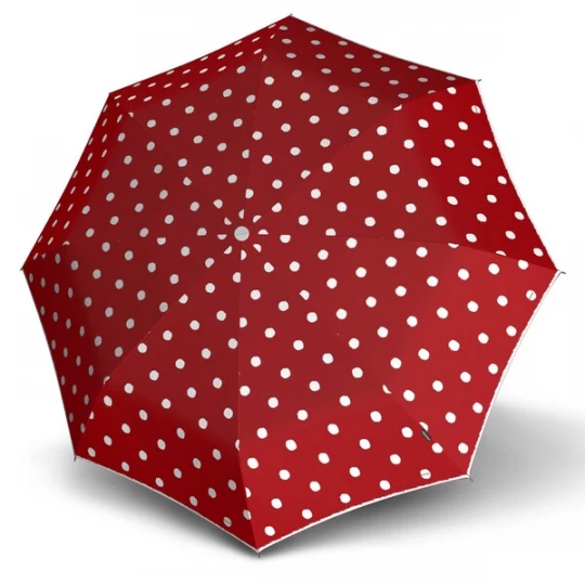 Foto van product KNIRPS Paraplu donkerrood / wit