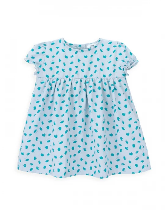 Foto van product KNOT Jurk 'Dory' turquoise / lichtblauw