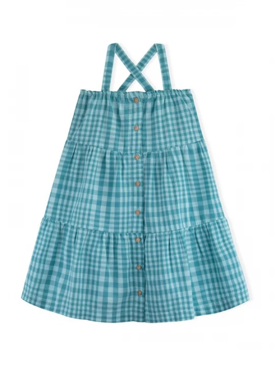 Foto van product KNOT Jurk 'Estelle' smoky blue / duifblauw