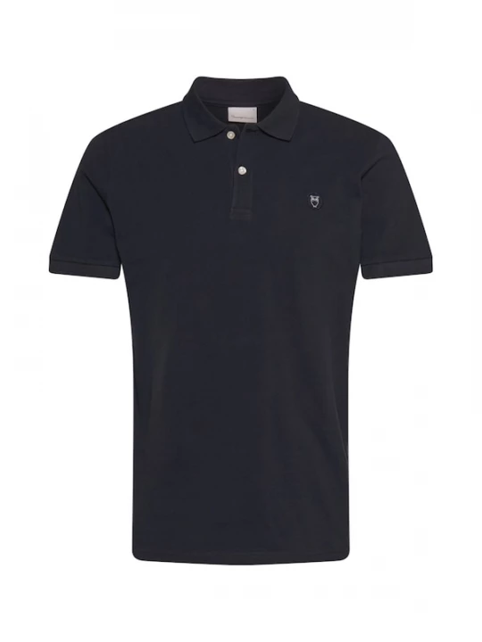 Foto van product KnowledgeCotton Apparel Shirt 'Rowan' navy / wit