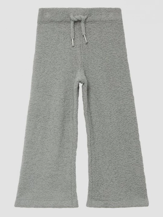 Foto van product Knusse gebreide broek in bouclelook met wijde pijpen s.Oliver grijs