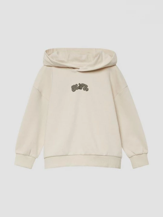 Foto van product Knusse oversized hoodie met graffiti-opdruk s.Oliver crème