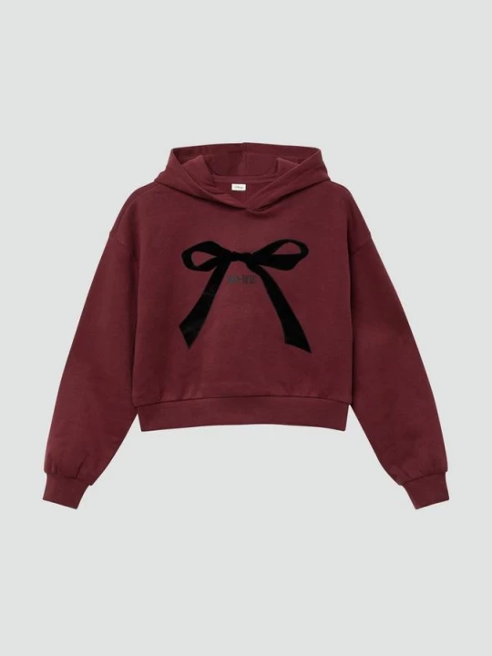 Foto van product Knusse oversized hoodie met print s.Oliver rood