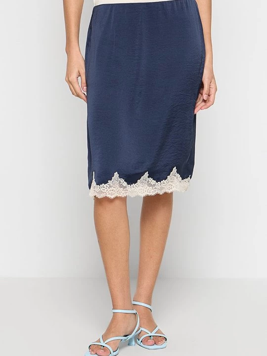 Foto van product Kokerrok Abercrombie & Fitch donkerblauw