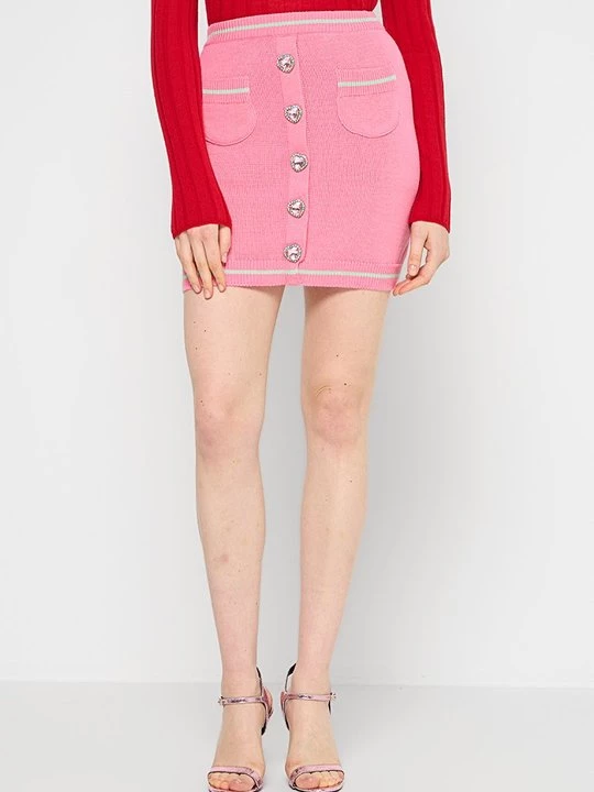 Foto van product Kokerrok Chiara Ferragni donkerroze