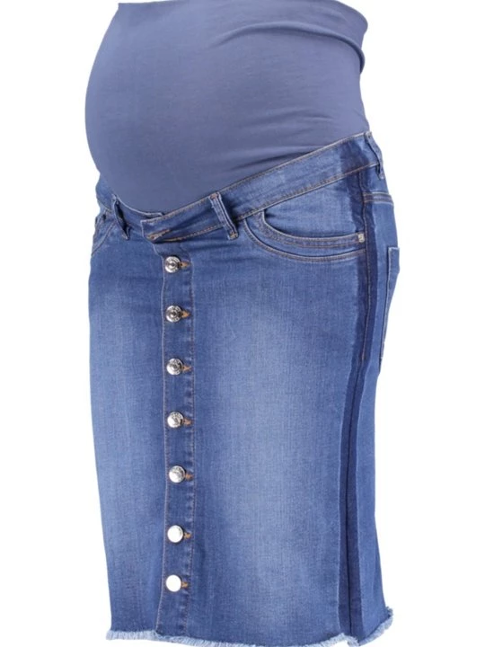 Foto van product Kokerrok Esprit lichtblauw denim