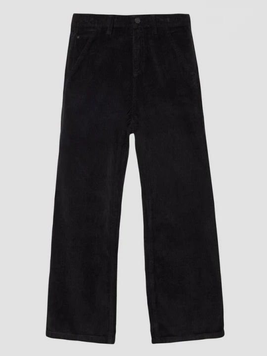 Foto van product Koordbroek Baggy / Relaxed Fit / Mid Rise / Wijde pijpen s.Oliver zwart