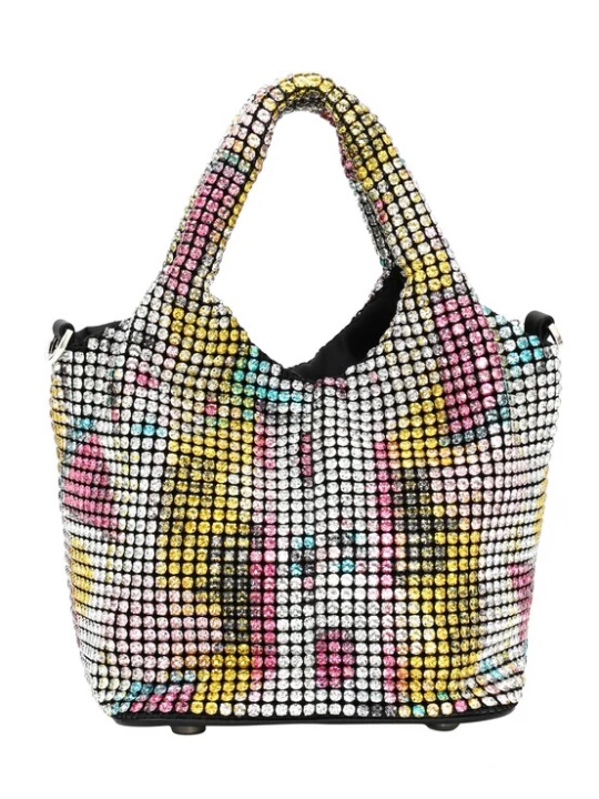 Foto van product Koosh Handtas geel / lichtroze / zwart / wit