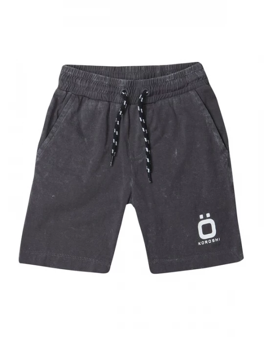 Foto van product KOROSHI Broek antraciet / wit