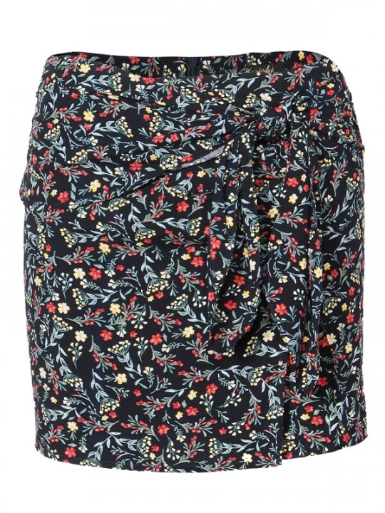 Foto van product KOROSHI Broek geel / pastelgroen / rood / zwart